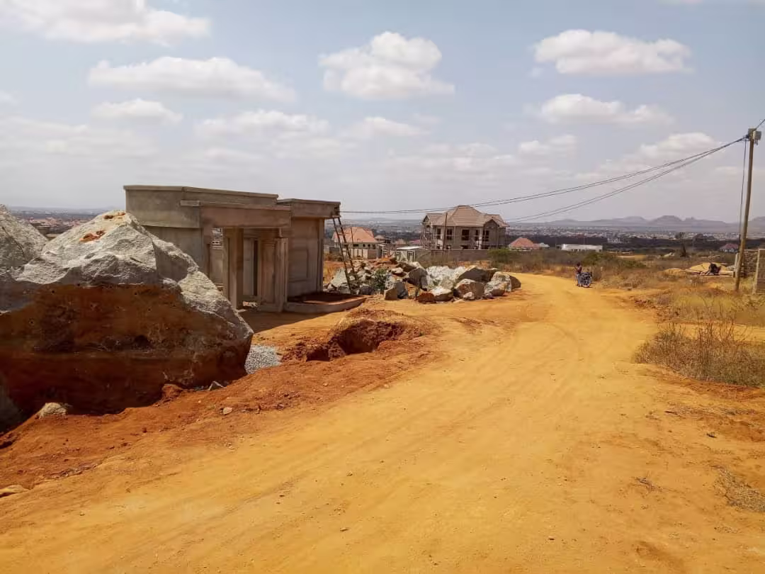 New home construction site